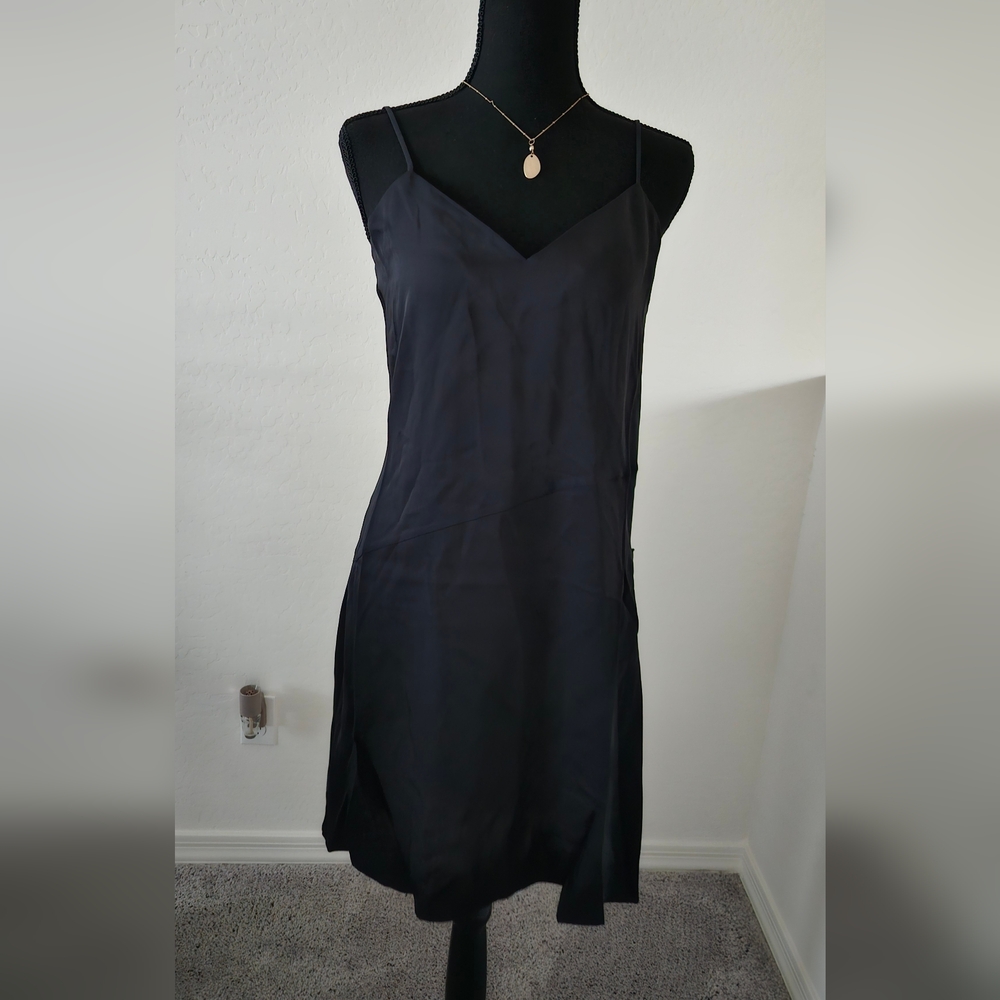 LITA BY CIARA BLACK SILK MINI SLIP DRESS 🌟 NWT